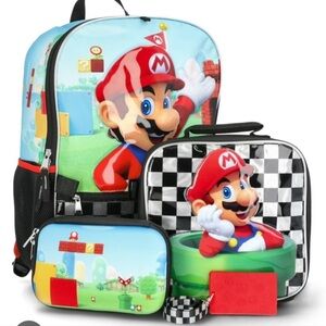 Super Mario Backpack and Lunchbox Set